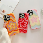 Korean Graffiti Gradient Flower Phone Case