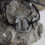 Stainless Steel Titanium Steel Tree Woven Bracelet