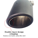 Carbon Fiber Exhaust Pipe Muffler Tip