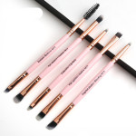 Factory Wholesale Maange 5 Double-Head Eye Brushes, Eyelash Brush, Makeup Brush Set