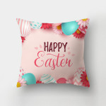 Nordic Minimalist Easter Rabbit Peach Skin Fabric Pillow Cushion Cover