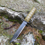 Stainless steel camping survival knife