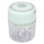 Mini Electric Garlic Chopper Large Capacity Powerful Motor 304 Stainless Steel Food Processor 250ml Green 