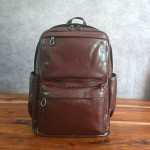 Men's Leather Large Capacity Business Trip Casual And Comfortable Backpack