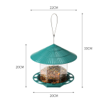 Outdoor Garden Hanging Transparent Bird Feeder