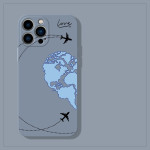 Aircraft Illustrator Suitable For 4 Phone Case I13promax Cute 12 Liquid Silicone 11 Soft Shell