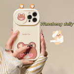 Super Cute Cartoon Cute Little Animal Push And Pull Lens Mobile Phone Case