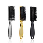 Retro Gradient oil Head Electroplating Broken Hair Sweeping Neck Cleaning Beard Brush Hair Salon Hairdressing