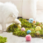 Kitty Calling Ball Toy Light-emitting Cat Teasing Ball Catnip Sound Molar Long Lasting Self-Hi Relieving Stuffy Pet Toy