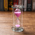 60 Minute Round Faceted Crystal Hourglass Creative Color