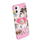 Retro Japanese Dog Cat Couple Film All-inclusive Phone Case