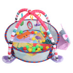 3‑In‑1 Baby Play Mat Fitness Frame Infant Gym Playing Mat with Balls Pendant Toy Set2# 