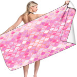 Microfiber Variety Bath Towel Towel Sea Stand Holiday Rectangular Sand Shawl 3D Printing