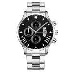 Fashion Calendar Steel Band Quartz Men's Watch