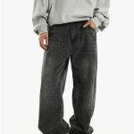 Men's Retro Straight Wide Leg Jeans