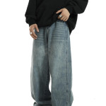 Retro Versatile Wide Leg Jeans Men's New Loose