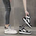 High-top white shoes women's new casual platform shoes