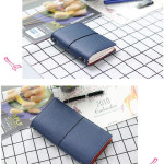 Leather Travel Notebook Card Holder Multi-function Notepad With Freebies