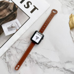 Iwatch7 Small Barbour Waist Leather Strap IWatch Iwatch123456se Double Nail Thin Model