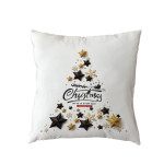 2021new Polyester Pillow Cover Holiday Series Pillow Cover Christmas Ball Christmas Tree Pattern Pillow Without Core