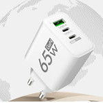 65W Frosted Square 1USB 2PD Multi-port Charger Mobile Phone Charger 5v2a 12W Standard Charging Plug