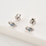 Women's S925 Silver Devil's Eye Earrings