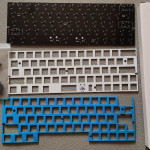 Customized Mechanical Keyboard Kit Left 64 Glass Fiber Positioning Plate RGB Bottom Light