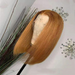 Lace Forehead Wig, Blond Human Hair Wig