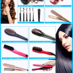 Steam Hair Straightener Ceramic Hair Flat Iron Hair Straightening Iron Curler Steamer Hair Styling Tool