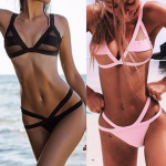 Sexy Bikini Women Set Mesh Transparent Patchwork Swimwear Women Summer Bathing Suit Bathing Suit Monokini