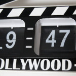 Retro Movie Clapper Board Flip Clock