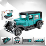 Nostalgia Retro Vintage Car Model Assembly Building Block Toys