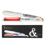 Infrared steam spray hair straightener