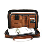 Large Capacity Multifunctional Vintage Leather Men's Briefcase