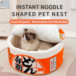 Japanese Round Cat Litter Creative Closed Instant Noodles