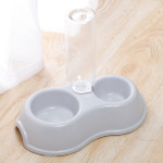 Thin Macron Ribbon Drinking Bottle Round Plastic Pet Double Bowl