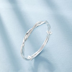 Women's Fashion Simple Mobius Silver Bracelet