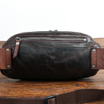 First Layer Cowhide Men's Chest Leather Wash Made Old Shoulder Bag