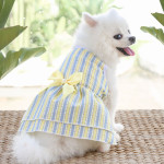 Spring Summer And Autumn New Plaid Pet Cat Clothes Supplies Stripes