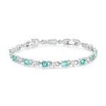 New Copper Plated Platinum Zircon Bracelet Is Popular And Adjustable