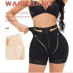 Plus Size Postpartum Tummy Tuck Trousers With Zipper Waist And Tight-fitting