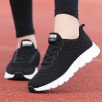 2021 spring new flying woven women's shoes