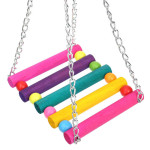 Colorful suspension bridge swing stand bar stand peony