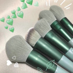 13 Makeup Brushes Green Beauty Quick-drying Set Super Soft Blush Loose Powder