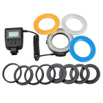 RF-550D LED Macro Ring Flash Camera Fill Light for Nikon Canon Sony SLR Cameras