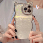 Love Plated Cat Ear Mobile Phone Case