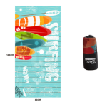 Printed Swim Microfiber Beach Towel