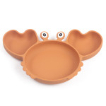 Silicone Split Cutlery Crab Plate For Infants