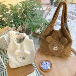 Lamb Cashmere Cute Plush Bag High Capacity