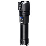 Telescopic Zoom Input And Output USB Rechargeable Outdoor Strong Light Flashlight